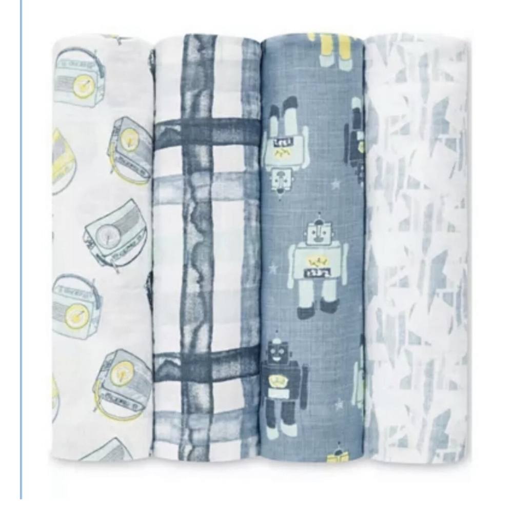 aden + anais Swaddle Blanket, Boutique Muslin Blankets (all 4)